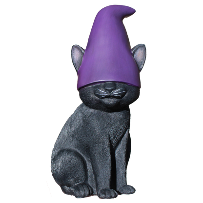 black cat gnome